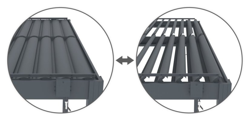 Bioklimatická pergola G21 Austin Premium 3x3 m, antracitová hliníková