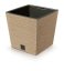 Květináč Prosperplast FURU SQUARE LOW ECO WOOD 30 cm naturo