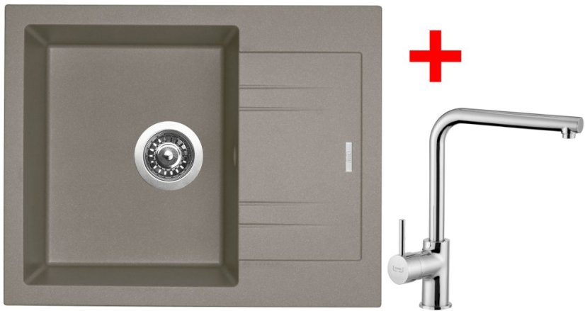 Sinks LINEA 600 Truffle + Elka Sinks LINEA 600 Truffle + Elka