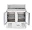 Chladicí stoly s nástavbou a žulovou deskou, Arktic, 146L, 230V/145W, 700x900x(H)1070mm