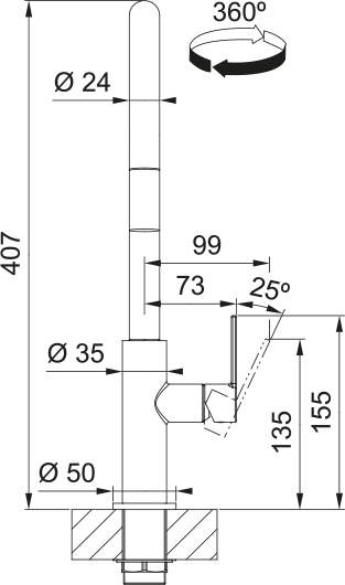 Franke FS 2839.901 MARIS SLIM Matná černá