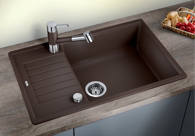 Blanco ZIA XL 6 S Compact silgranit šedá vulkán oboustranné provedení s excentrem