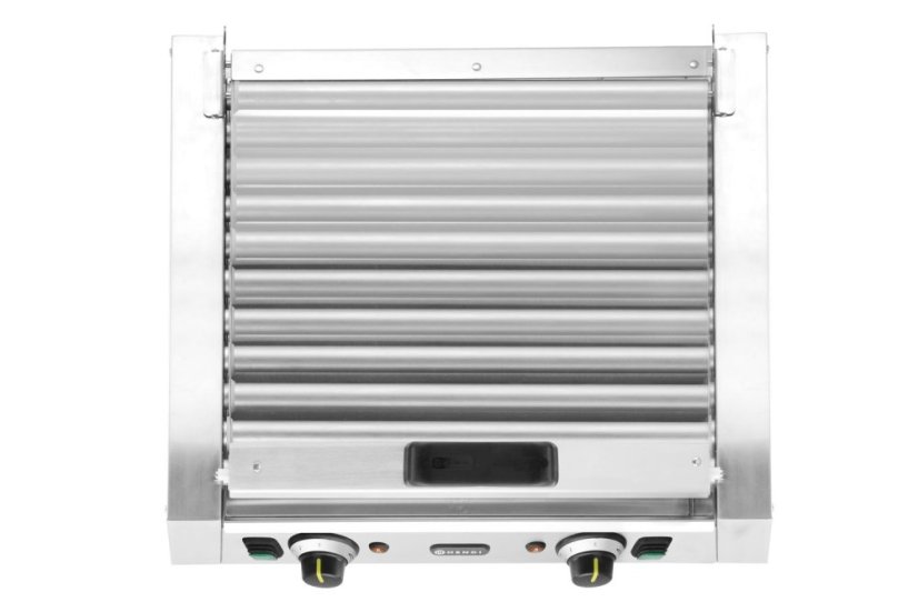 Gril na párky - 2 zónový s energeticky úsporným krytem, HENDI, 220-240V/980W, 566x527x(H)259mm