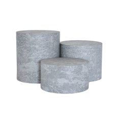 TOMGAST Podstavec kulatý HPL, pr.223 mm, v: 120 mm, dekor beton