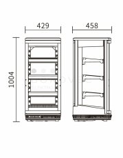 SAVE vitrína chladící RT-93L