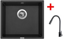 Sinks FRAME 457 Granblack + ELASTA S černá matná