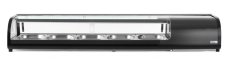 Stojan na Sushi, Arktic, Kapacita: 5x GN 1/2 (V)40 mm (včetně nádob)., Černá, 230V/190W, 420x1800x(H)265mm