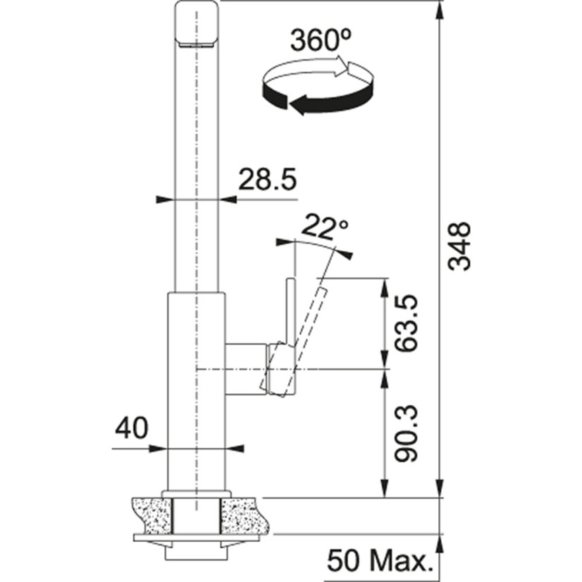 Franke FC 7853.501 MYTHOS Celonerez