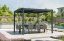 Bioklimatická pergola G21 Austin Premium 3x3 m, antracitová hliníková