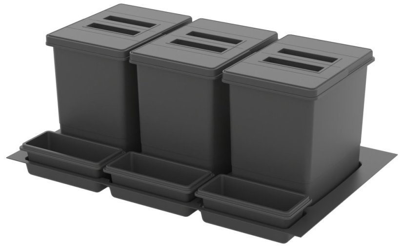 Sinks PRACTIKO 800 3x12 l + 3x miska Sinks PRACTIKO 800 3x12 l + 3x miska