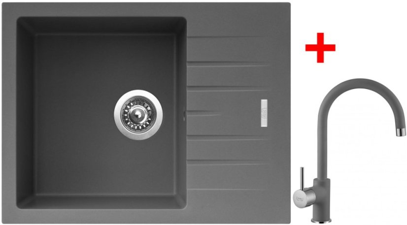 Sinks PERFECTO 650 Titanium + Vitalia GR Sinks PERFECTO 650 Titanium + Vitalia GR