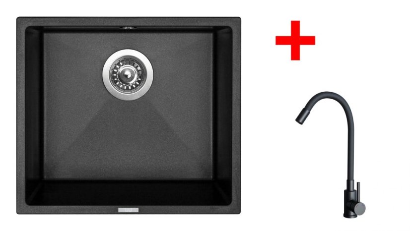 Sinks FRAME 457 Metalblack + ELASTA černá matná Sinks FRAME 457 Metalblack + ELASTA černá matná