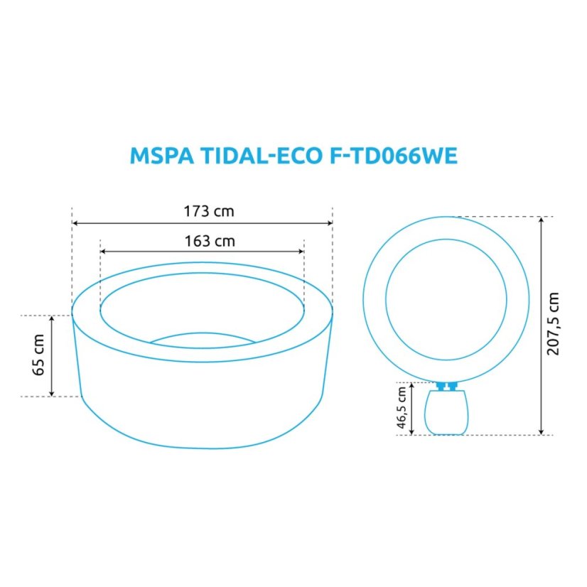 Nafukovací vířivka Marimex MSPA TIDAL-ECO F-TD066WE