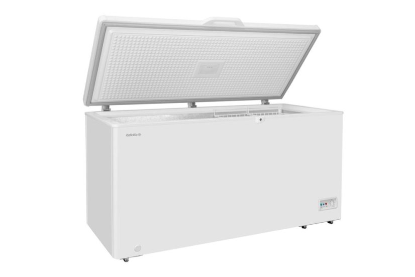 Pultový mrazák, Arktic, 2 koše, 412L, Bílá, 230V/110W, 1580x770x(H)870mm