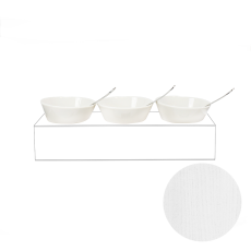TOMGAST Box pro 3 misky, 400x130x80 mm, bílý