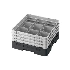 Cambro Koš Camrack 9 pozic, výška sklenice 17,4 cm - Černá