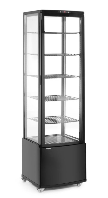 Chlazená skříň displeje, 270 l, Arktic, Černá, 230V/290W, 520x550x(H)1870mm