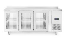 Třídveřový chladicí stůl, prosklený, s postranními skříňkami, Arktic, 420L, 230V/400W, 1795x700x(H)850mm