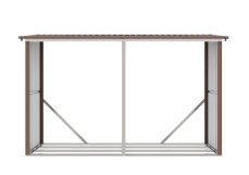 Přístřešek na dřevo G21 WOH 682 - 302 x 119 cm, hnědý