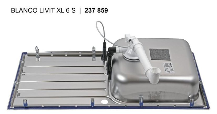 Blanco LIVIT XL 6 S Nerez kartáčovaný oboustranné provedení s excentrem