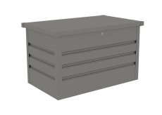 Zahradní box G21 Denver 280 L, metalický šedý plechový