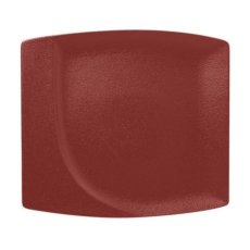 RAK Porcelain RAK Talíř mělký čtvercový 32 × 29 cm, tmavě červená | RAK-NFMZSP32DR
