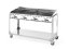 Plynový gril Green Fire 4 hořáky, HENDI, Profi Line, na kolové základně, Světle šedá, 22kW, 1400x612x(H)825mm