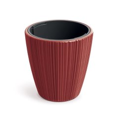 Květináč Prosperplast ORO s vkladem 34,9 cm - barva: retro červená