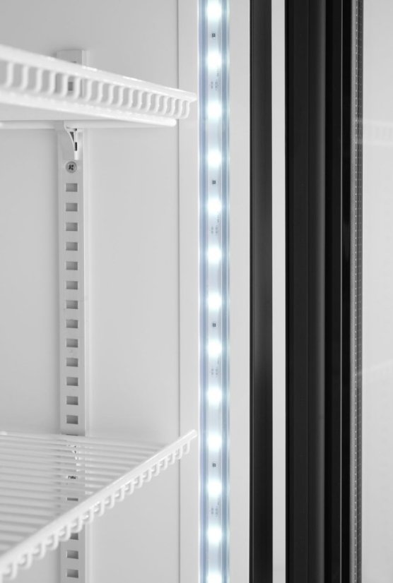 Jednodveřová chladnička s podsvíceným panelem na zadním panelu, Arktic, 254L, Černá, 230V/250W, 578x605x(H)1980mm