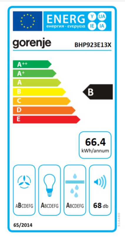 Vestavná digestoř Gorenje BHP923E13X