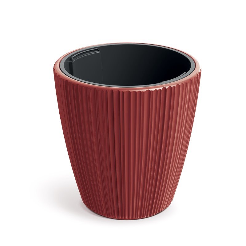 Květináč Prosperplast ORO s vkladem 34,9 cm - barva: retro červená Květináč Prosperplast ORO s vkladem 34,9 cm - barva: retro červená