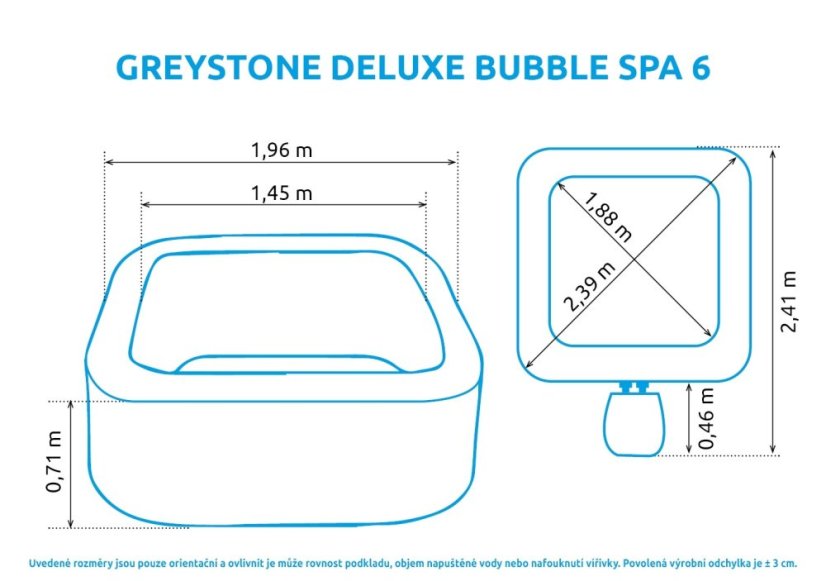 Nafukovací vířivka Marimex Greystone Deluxe Bubble Spa 6 NP