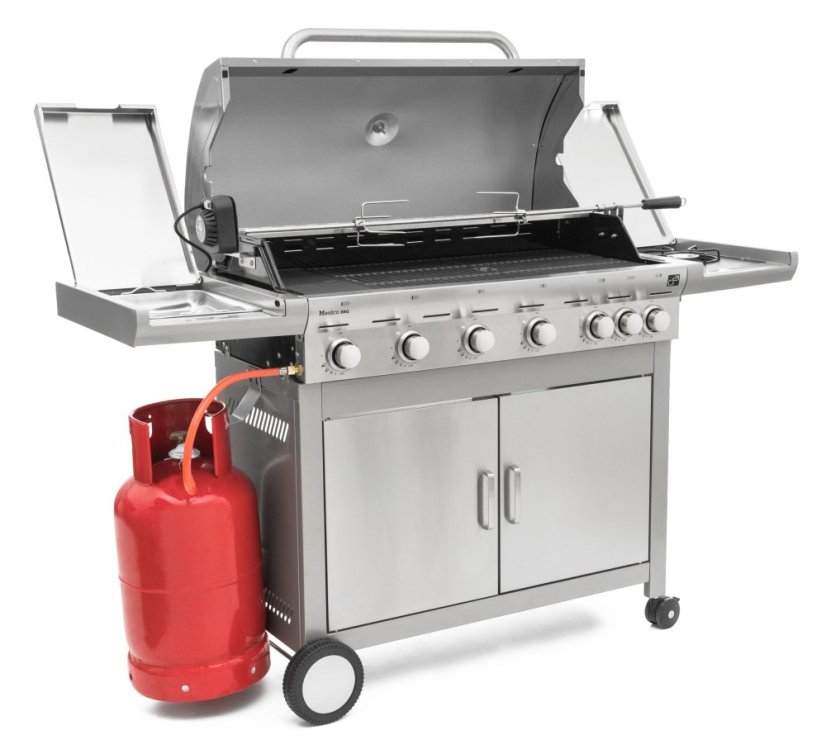 Plynový gril G21 Mexico BBQ Premium line, 7 hořáků + zdarma redukční ventil