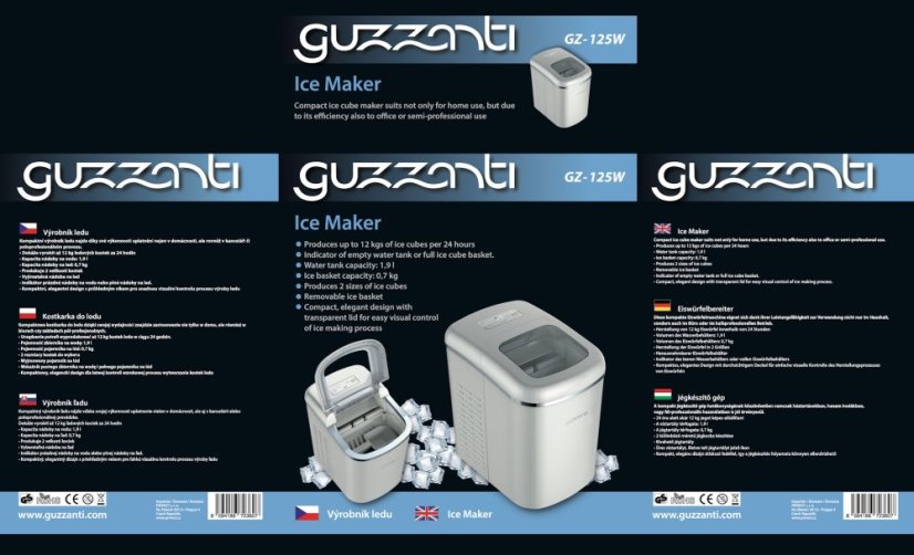 Výrobník ledu Guzzanti GZ 125W