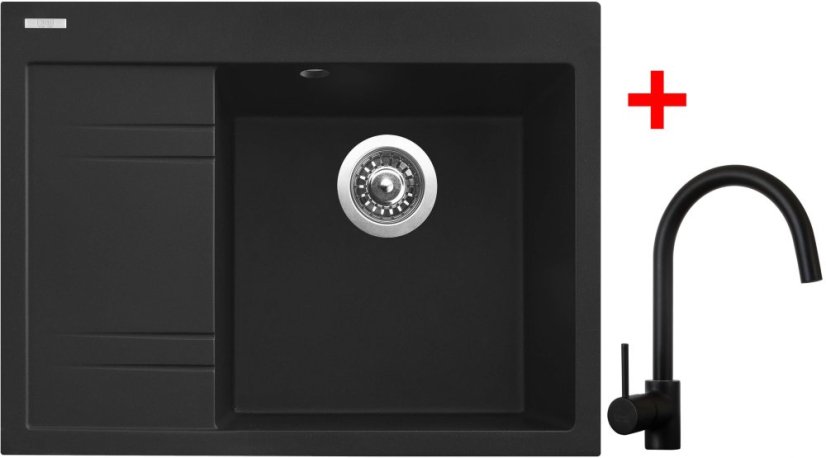 Sinks RIM 650 P Metalblack + Vitalia černá matná Sinks RIM 650 P Metalblack + Vitalia černá matná