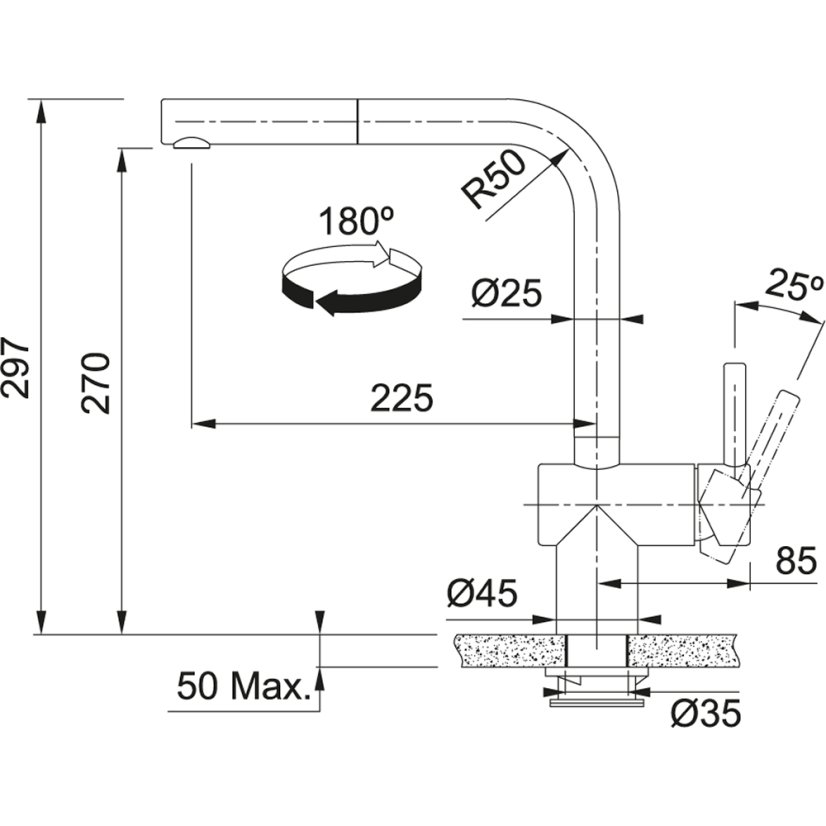 Franke FC 5523.502 ATLAS NEO SENSOR Celonerez Černá PVD
