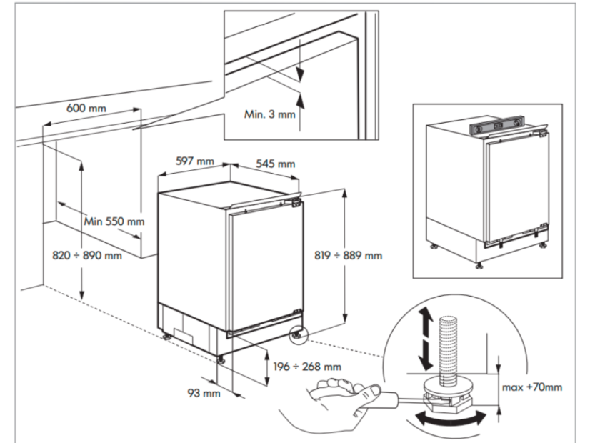 Šuplíkový mrazák Whirlpool WBUFZ011
