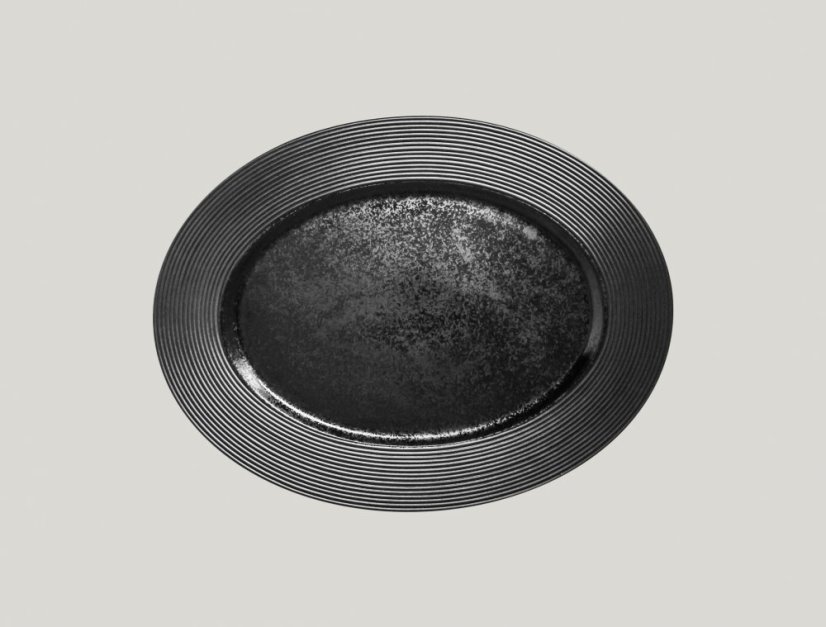 RAK Porcelain RAK Mísa oválná 34 × 25,5 cm – černá | RAK-EDOP34 RAK Porcelain RAK Mísa oválná 34 × 25,5 cm – černá | RAK-EDOP34