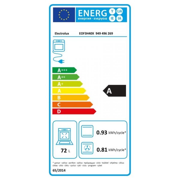 Vestavná trouba Electrolux EOF3H40X FLEX