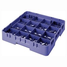 Cambro Koš Camrack 16 pozic, výška sklenice 13,2 cm - Modrá