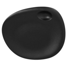 RAK Porcelain RAK Talíř s důlkem 31 × 26,5 cm, černá | RAK-NFNBFP31BK