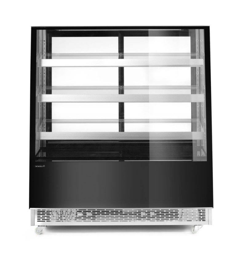 Vitrína se 3 policemi, Arktic, Černá, 230V/490W, 833x1200x(H)1460mm