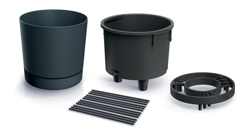 Květináč Prosperplast HOME GROWER na pěstování rajčat 14,5 l antracit