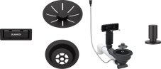 Odtoková sada 3 1" InFino pro jednu vaničku, přepad C-overflow, + táhlo, černá matná