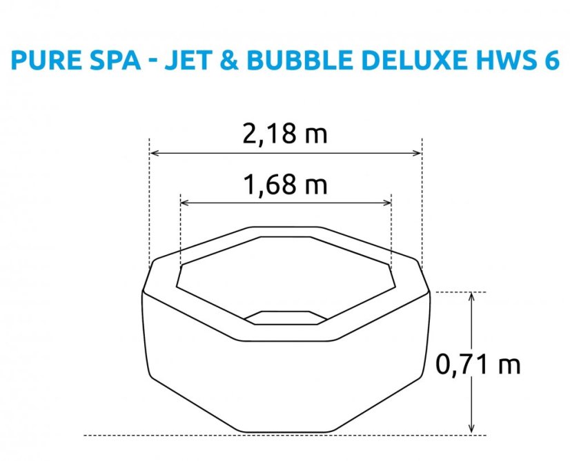 Nafukovací vířivka Marimex  Pure Spa - Jet & Bubble Deluxe HWS 6