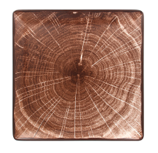 RAK Porcelain RAK Woodart talíř čtvercový 30 × 30 cm – tmavě hnědá | RAK-WDEDSQ30OB