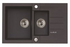 Alveus ROCK 70 G- 91 černá (780x480mm)+ pop- up sifon  F