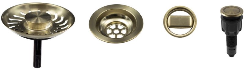 Sinks komponenty pro granitový dřez s exc. ovladačem - bronz modern Sinks komponenty pro granitový dřez s exc. ovladačem - bronz modern
