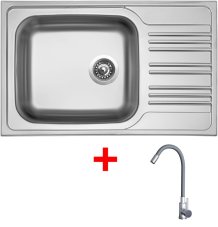 Sinks STAR 780 XXL + ELASTA nerez/šedá