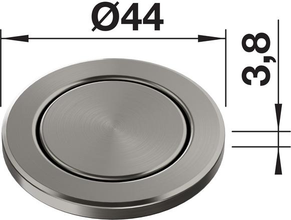 Blanco Reco Push Control III, satin platinum
